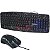 Kit Teclado e Mouse Gamer USB LED BK-G600 EXBOM - Imagem 2