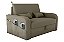 Sofá Cama Lady Dai Matrix 2 Lugares Veludo Capuccino - Imagem 1