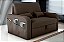 Sofá Cama Lady Dai Matrix 2 Lugares Veludo Marrom - Imagem 2