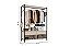 Guarda Roupa Roupeiro Closet Barcelona Industrial Off White - Imagem 2