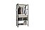 Guarda Roupa Solteiro Closet Aberto Paris Off White - Imagem 1