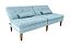 Sofá Cama sem braço Pietra 2 lugares Boucle Azul - Imagem 4
