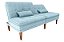 Sofá Cama sem braço Pietra 2 lugares Boucle Azul - Imagem 3
