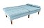 Sofá Cama sem braço Pietra 2 lugares Boucle Azul - Imagem 5