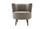 Poltrona Decorativa 1 lugar Savana Veludo Capuccino - Imagem 1