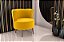 Poltrona Decorativa 1 lugar Savana Veludo Amarelo - Imagem 2