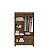Guarda Roupa 4 Portas 2 Gavetas Castanho Wood Chile - Imagem 2
