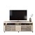 Rack Bancada Frizz Cross Off White com Rodízios TV 65 - Imagem 1