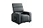 Poltrona Reclinável MX-67 Pulse Veludo Cinza Porta Copo - Imagem 1