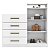 Cômoda Áurea 2 Portas 4 Gavetas - Branco, Moderna e Espaçosa - Imagem 2