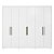 Guarda Roupa Casal 6 Portas Sumatra Branco 267cm - Imagem 1
