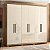 Guarda Roupa Casal 6P 4GAV Venice Amendola/Off White 242cm - Imagem 2