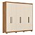 Guarda Roupa Casal 6P 4GAV Venice Amendola/Off White 242cm - Imagem 1