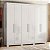 Guarda Roupa Casal 6P 4GAV Venice Branco 242cm - Imagem 2