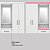 Guarda Roupa Capelinha 4P Pérsia Flex Branco ou Rosa 165cm - Imagem 3