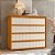 Comoda 8 Gavetas Tarsila Cinamomo e Off White 136cm MDF - Imagem 2