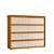 Comoda 8 Gavetas Tarsila Cinamomo e Off White 136cm MDF - Imagem 1