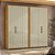Guarda Roupa 6 Portas 4 Gavetas Miro Cumaru e Opala 250cm - Imagem 2