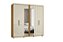 Guarda Roupa 6 Portas com Esp Miro Cinamomo Off White 250cm - Imagem 1