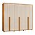 Guarda Roupa 6 Portas e 6 Gav Volpi Cinamomo Off White 278cm - Imagem 1