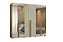 Guarda Roupa 6 Portas com Espelhos Volpi Cumaru Opala 278cm - Imagem 1