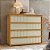 Comoda 8 Gavetas Tarsila Cumaru/Opala 136cm 100%MDF Ripado - Imagem 3