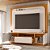 Home Theater Nilo Tv até 75 Polegadas Cinamomo Off White - Imagem 2