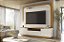 Home Theater Nilo Tv até 75 Polegadas Cinamomo Off White - Imagem 1