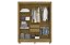 Guarda Roupa casal 3 portas Bolivia Freijo /Off White - Imagem 2