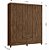 Guarda Roupa Roupeiro Panama 6 portas 2 gavetas Cast Wood - Imagem 3