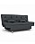 Sofa Cama Salome 3 Lugares sem braços compacto cinza escuro - Imagem 2