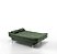 Sofa Cama Salome 3 Lugares sem braços verde compacto - Imagem 4