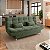 Sofa Cama Salome 3 Lugares sem braços verde compacto - Imagem 1