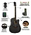 Violão Tagima Tbw Black Wood Series Elétrico Folk Aço - Imagem 3
