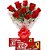 Lindo buquê de rosas vermelhas com Nestle Kit Kat - Imagem 1