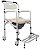 CADEIRA DE BANHO ALUMINIO VERONA 110 KG PRAXIS - Imagem 1