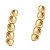 Par de Brincos DOTS OF LOVE em semi joia banhado em ouro18k a 10mlm - Imagem 1