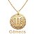 Gargantilha de signos do zodíaco em semijoia banhado em ouro 18k - Imagem 5