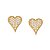 Brincos da coleção DOTS OF LOVE em ouro 18k e brilhantes - Imagem 1
