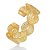 Pulseira tipo bracelete TRANÇA da coleção MAESTRO em semi joia banhada em ouro 18k - Imagem 1