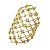 PULSEIRA tipo bracelete malha móvel DE FILIGRANAS e brilhantes de ouro 18K - Imagem 1