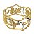 PULSEIRA tipo bracelete algema DE FILIGRANAS e brilhantes de ouro branco e amarelo 18K - Imagem 1
