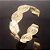Pulseira tipo bracelete TRANÇA da coleção MAESTRO em semi joia banhada em ouro 18k - Imagem 2