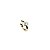 PIERCING COM GOTA TURMALINA NO BANHO OURO18K - Imagem 1