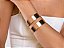 PULSEIRA BRACELETE DUAS PULSEIRAS NO BANHO OURO18K - Imagem 1