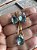 CONJUNTO GOTA AZUL PRINCESA NO BAHO OURO18K - Imagem 2