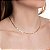 CHOKER LAMINADA FRISADA INSPIRAÇÃO  NO BANHO OURO18K - Imagem 1