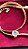 CHOKER FITA COM PINGENTE CORAÇÃO ZIRCÔNIACRISTAL NO BANHO OURO18K - Imagem 1