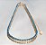 CHOKER RIVIERA AZUL SAFIRA  LEITOSO NO BANHO OURO18K - Imagem 1