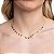 CHOKER MINI CORAÇÕES NO BANHO OURO18K - Imagem 1